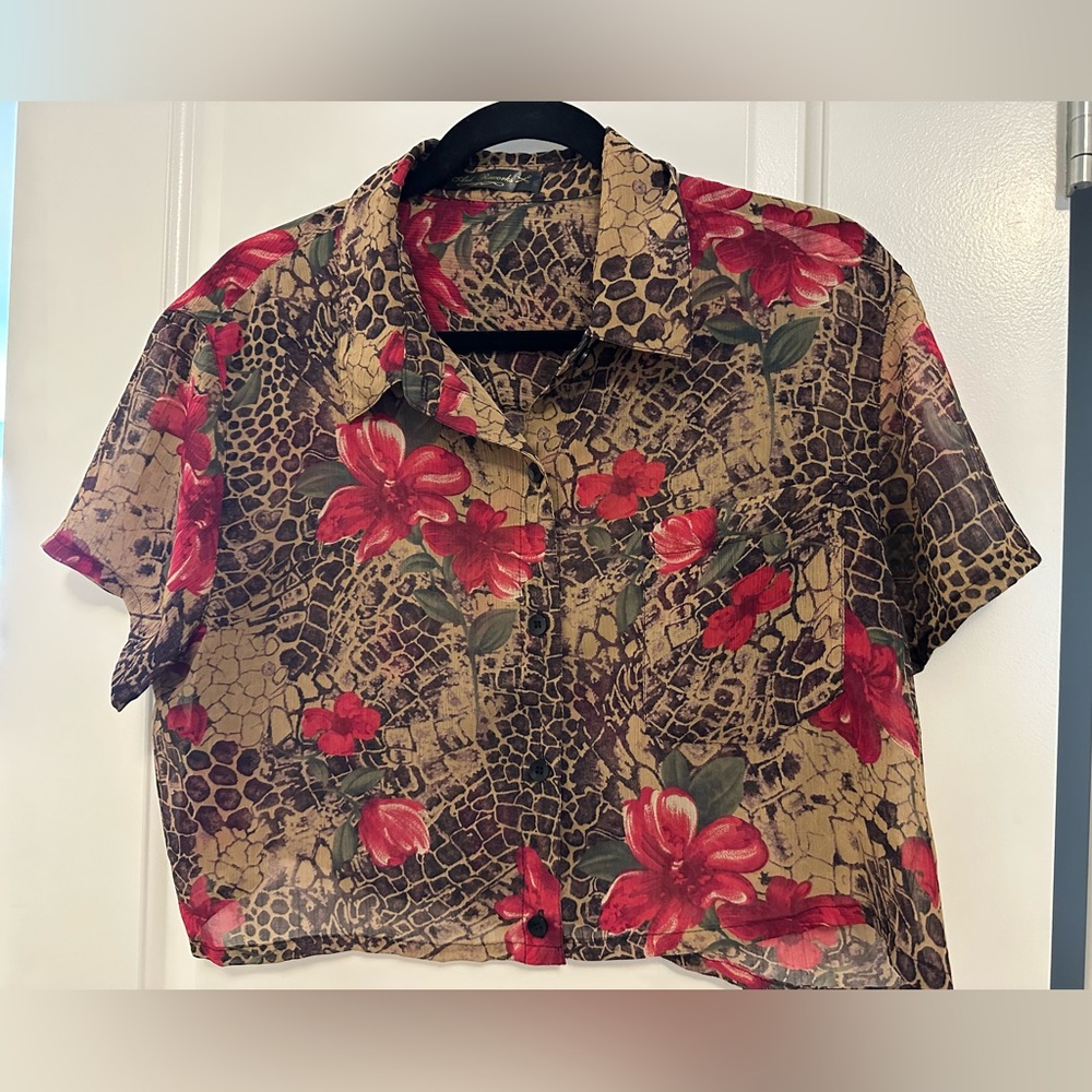 Beautiful cropped blouse.